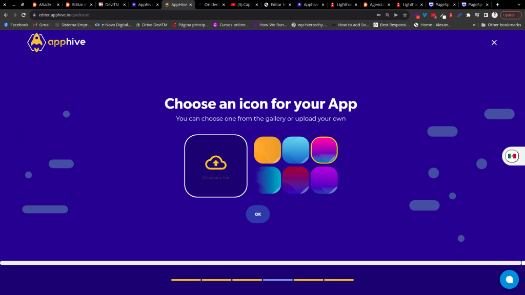 Elige el icono de tu app